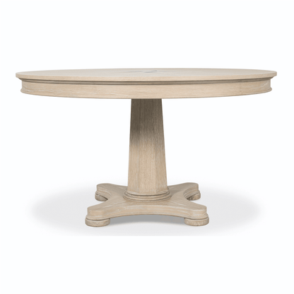 Tavolo da pranzo rotondo Whitewash Star
