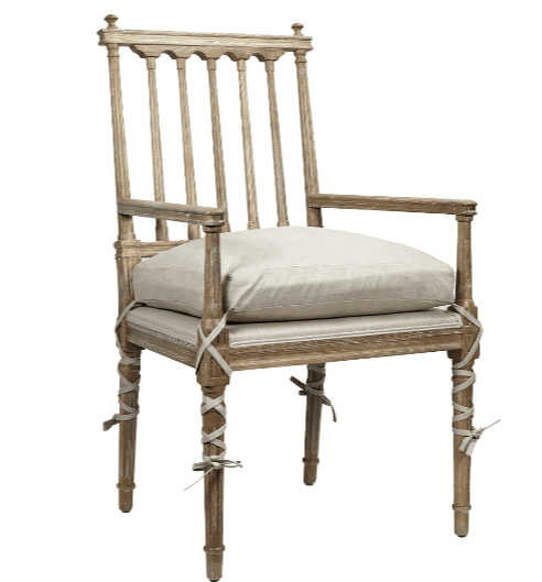 Poltrone da pranzo con cuscino e cravatta Ballet - Coppia