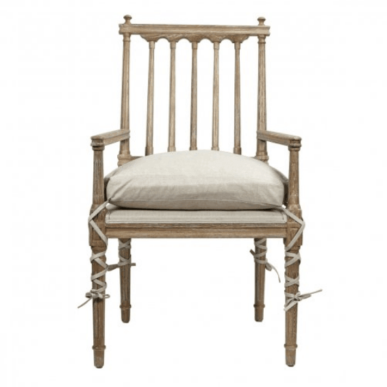 Poltrone da pranzo con cuscino e cravatta Ballet - Coppia