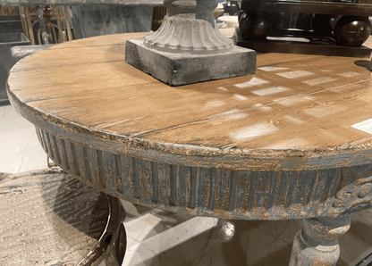 Tavolo da pranzo in cassis blu francese