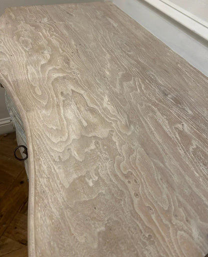 Cassettiera curva blu francese