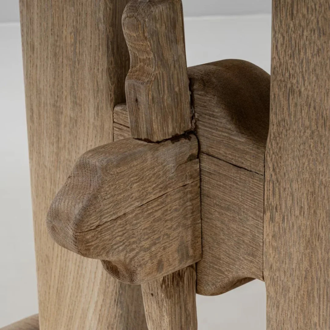 Tavolo da pranzo con cavalletto in stile fattoria francese, circa 1920