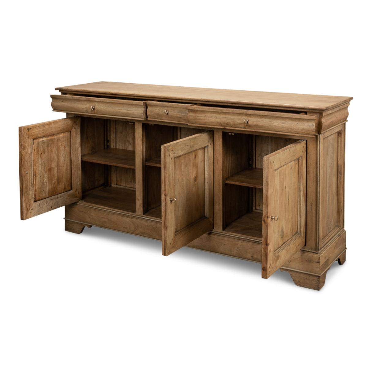 Credenza in legno di noce e caffè latte