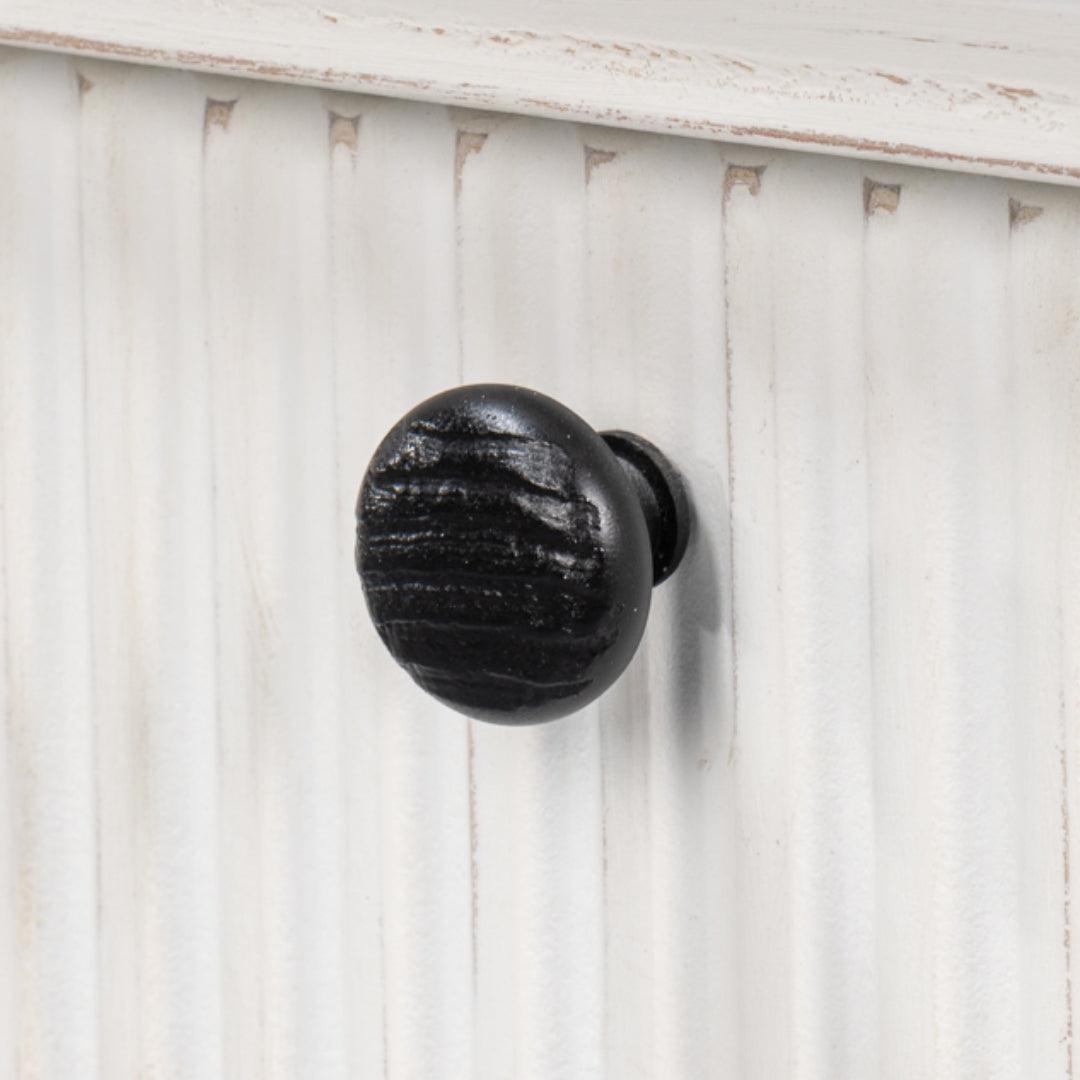 Tavolo consolle di transizione a coste bianche