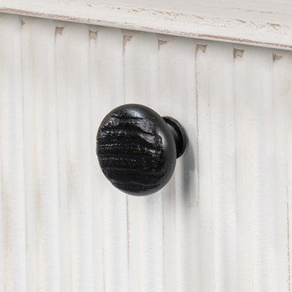 Tavolo consolle di transizione a coste bianche