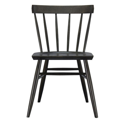 Sedia da pranzo moderna con schienale a doghe in stile fattoria