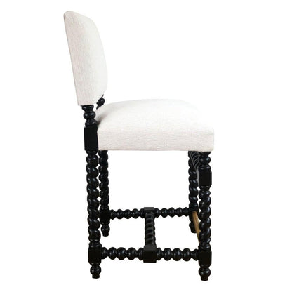 Sgabello da bar spagnolo con gamba a spirale 