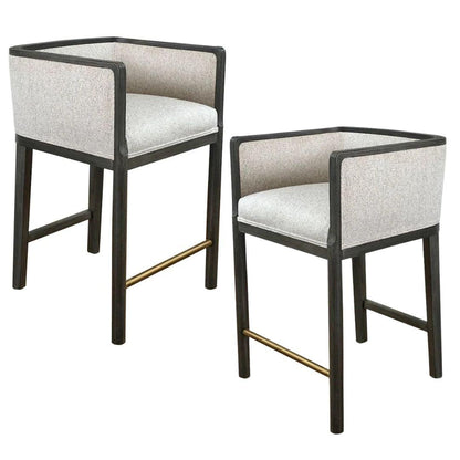 Sgabello da bar grigio tempestoso