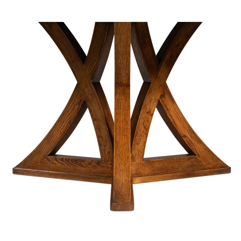 Tavolo da pranzo casual Jupe in color tabacco marrone