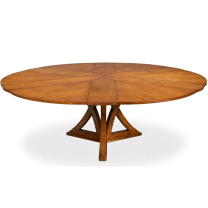 Tavolo da pranzo casual Jupe in color tabacco marrone