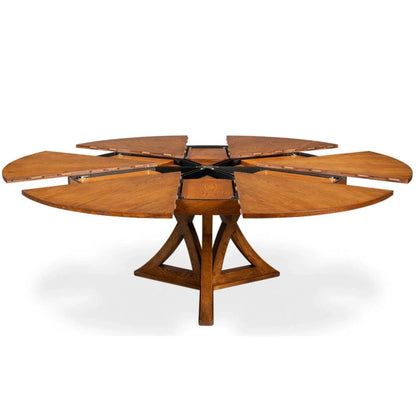 Tavolo da pranzo casual Jupe in color tabacco marrone