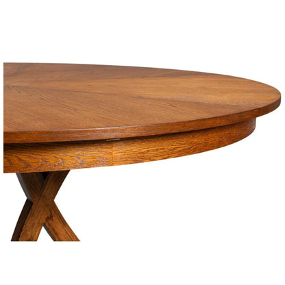 Tavolo da pranzo casual Jupe in color tabacco marrone