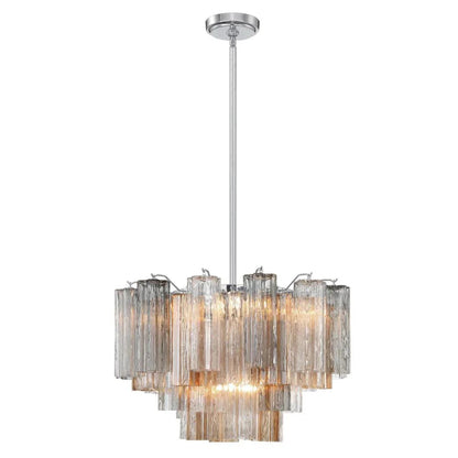 Lampadario a più livelli in vetro Tronchi