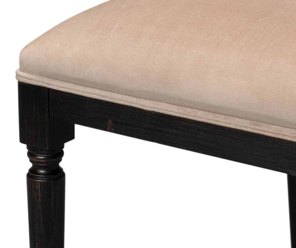 Sedie con schienale in canna nera - Set 