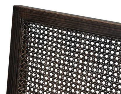 Sedie con schienale in canna nera - Set 