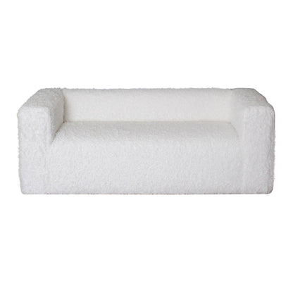 Divano moderno in peluche Sherpa