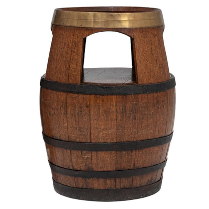 Tavolo a botte largo francese d'epoca, circa 1920