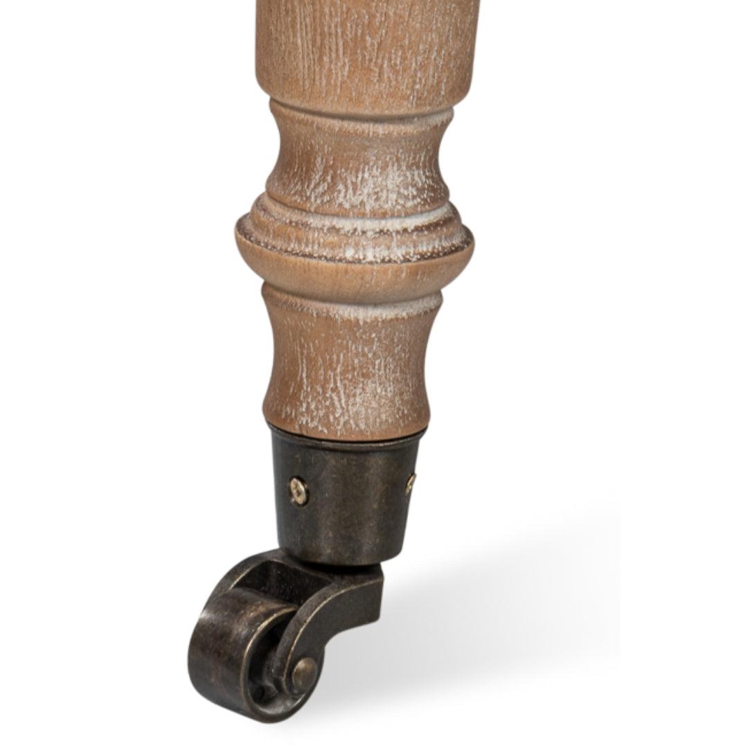 Poltrona vintage in pelle avana e iuta trapuntata