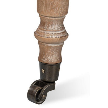 Poltrona vintage in pelle avana e iuta trapuntata