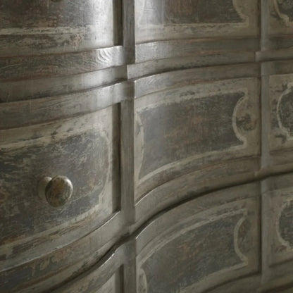 Cassettiera curva a serpentina