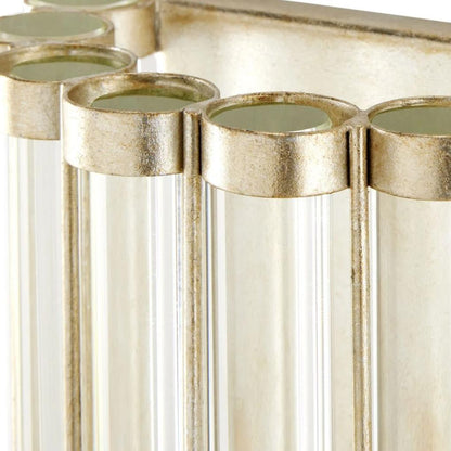 Applique da parete in tubi di vetro Art Déco