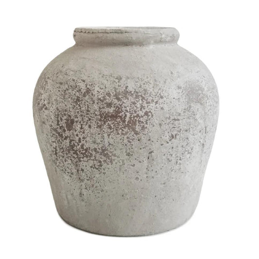 Vaso rustico grigio invecchiato