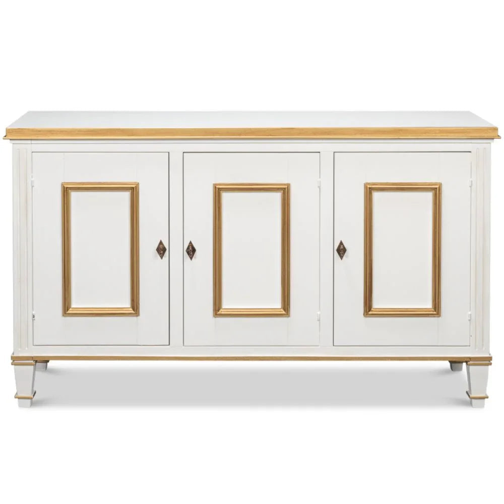 Buffet Louis bianco e oro