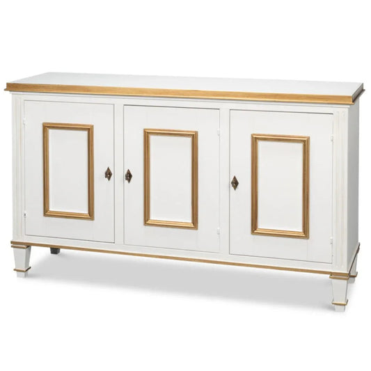 Buffet Louis bianco e oro