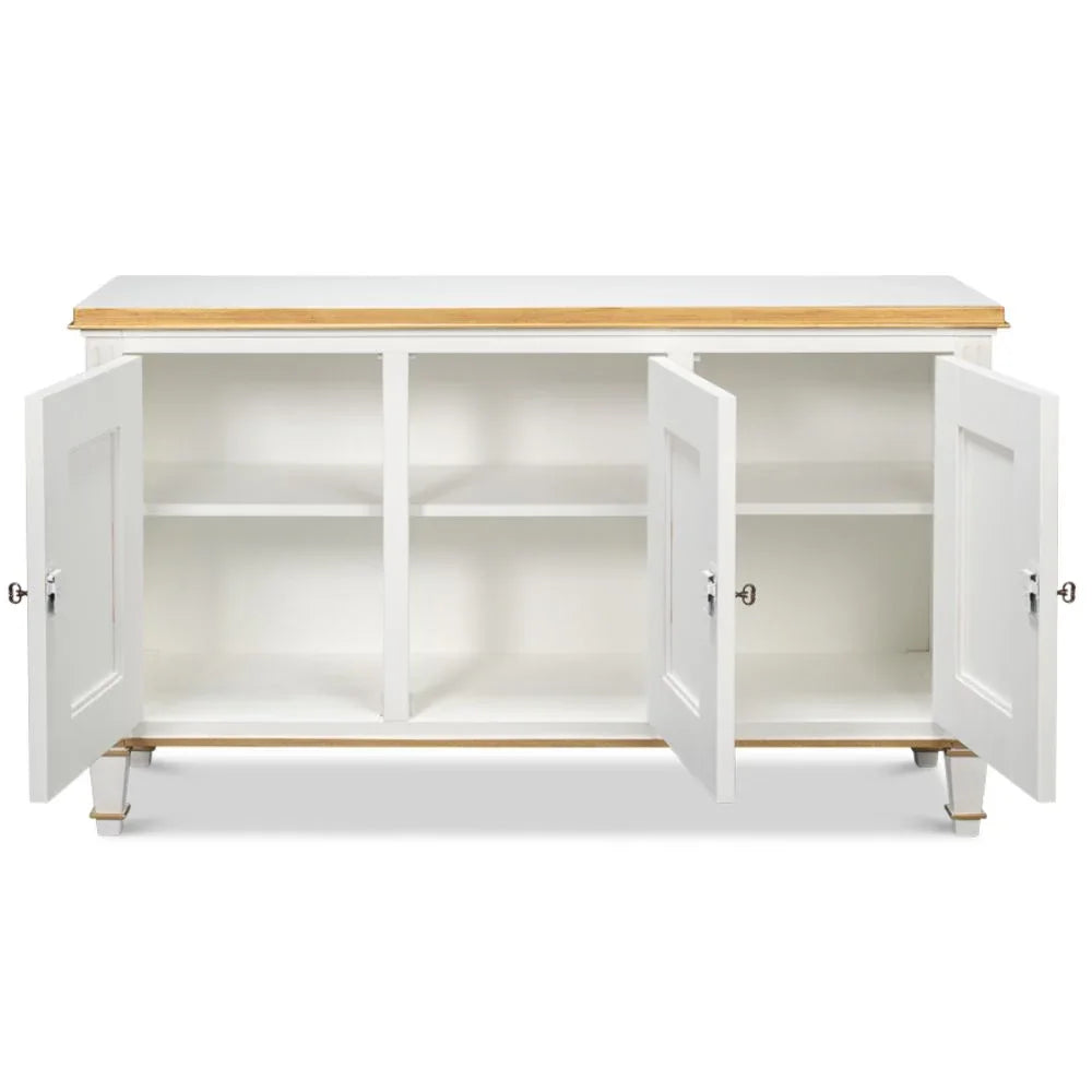 Buffet Louis bianco e oro