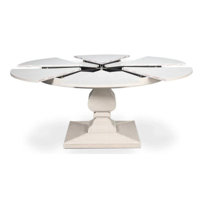 Tavolo da pranzo estensibile Equestrian White Jupe