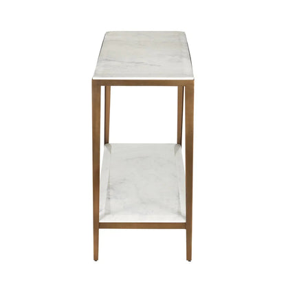 Consolle in marmo bianco lilla