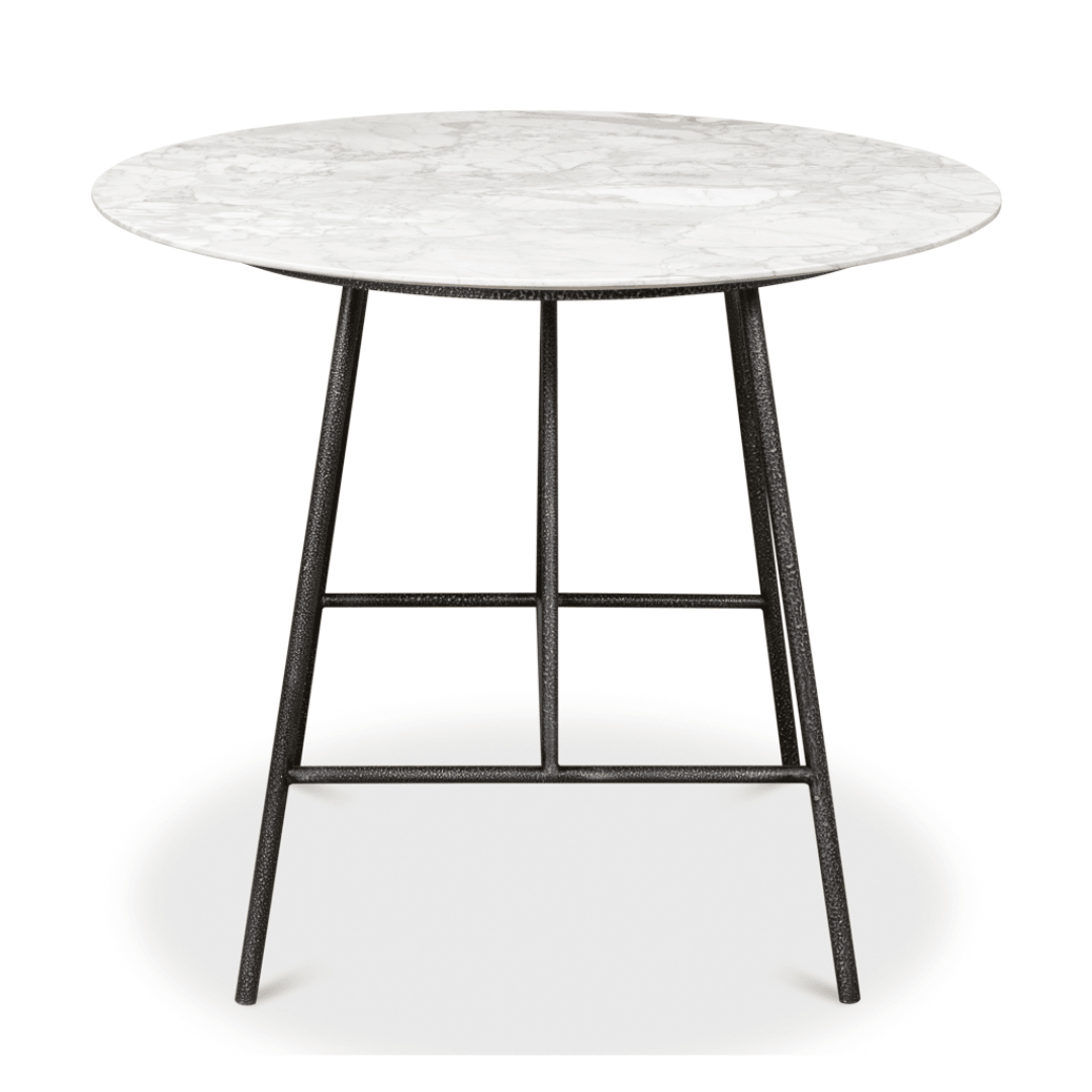 Tavolo da caffè francese con piano in marmo