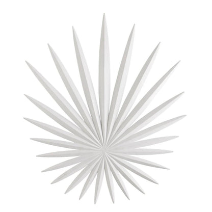 Applique da parete in foglia di palma bianca