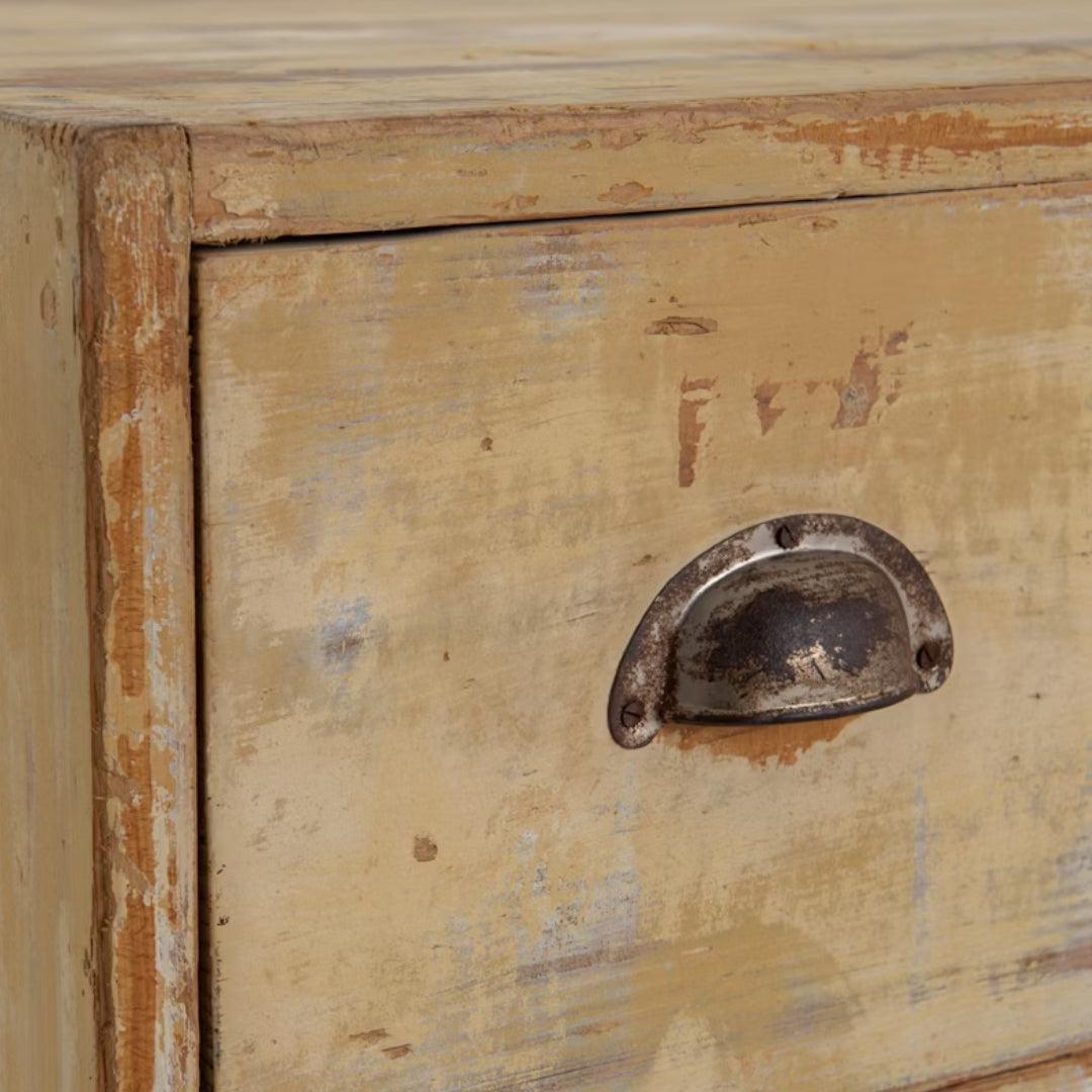 Cassettiera rustica a 9 cassetti, stile Berlino, circa 1940