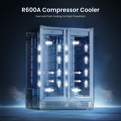 Frigorifero per vino/bevande da 24 pollici, frigorifero DUAL ZONE da 20 bottiglie/60 lattine - 24 pollici