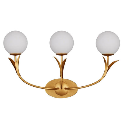 Applique tripla in foglia d'oro parigina