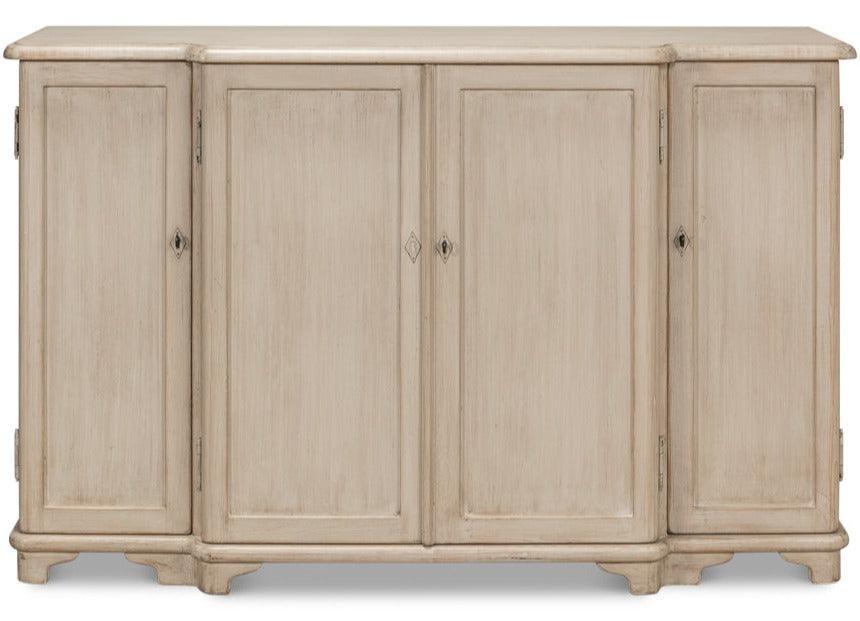 Credenza a 4 ante in pietra grigia invecchiata