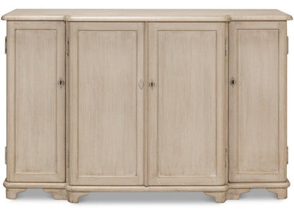 Credenza a 4 ante in pietra grigia invecchiata