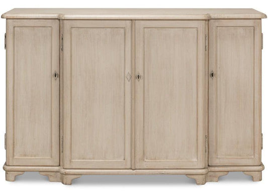 Credenza a 4 ante in pietra grigia invecchiata