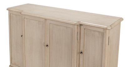 Credenza a 4 ante in pietra grigia invecchiata