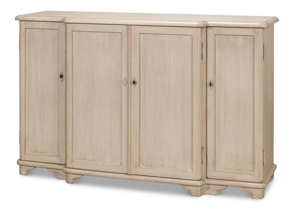 Credenza a 4 ante in pietra grigia invecchiata