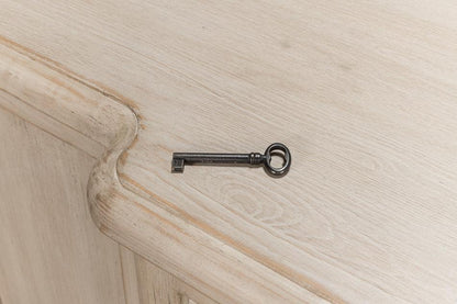 Credenza a 4 ante in pietra grigia invecchiata