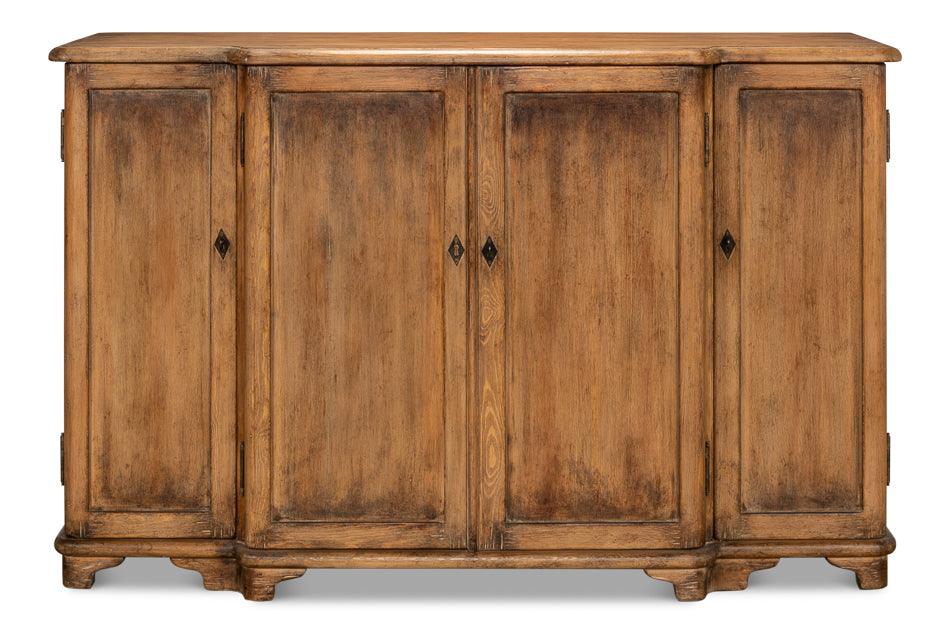 Credenza rustica invecchiata a 4 ante