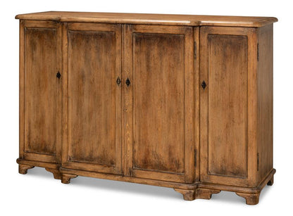 Credenza rustica invecchiata a 4 ante
