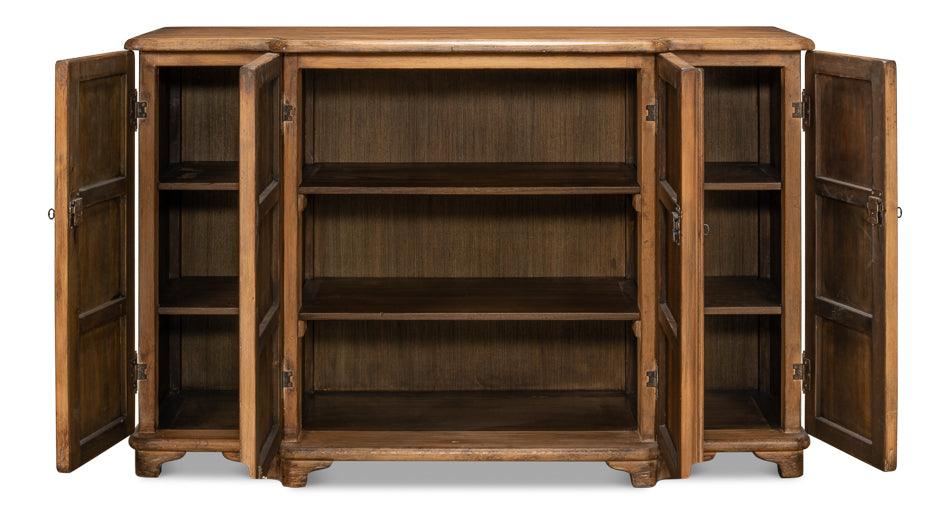 Credenza rustica invecchiata a 4 ante