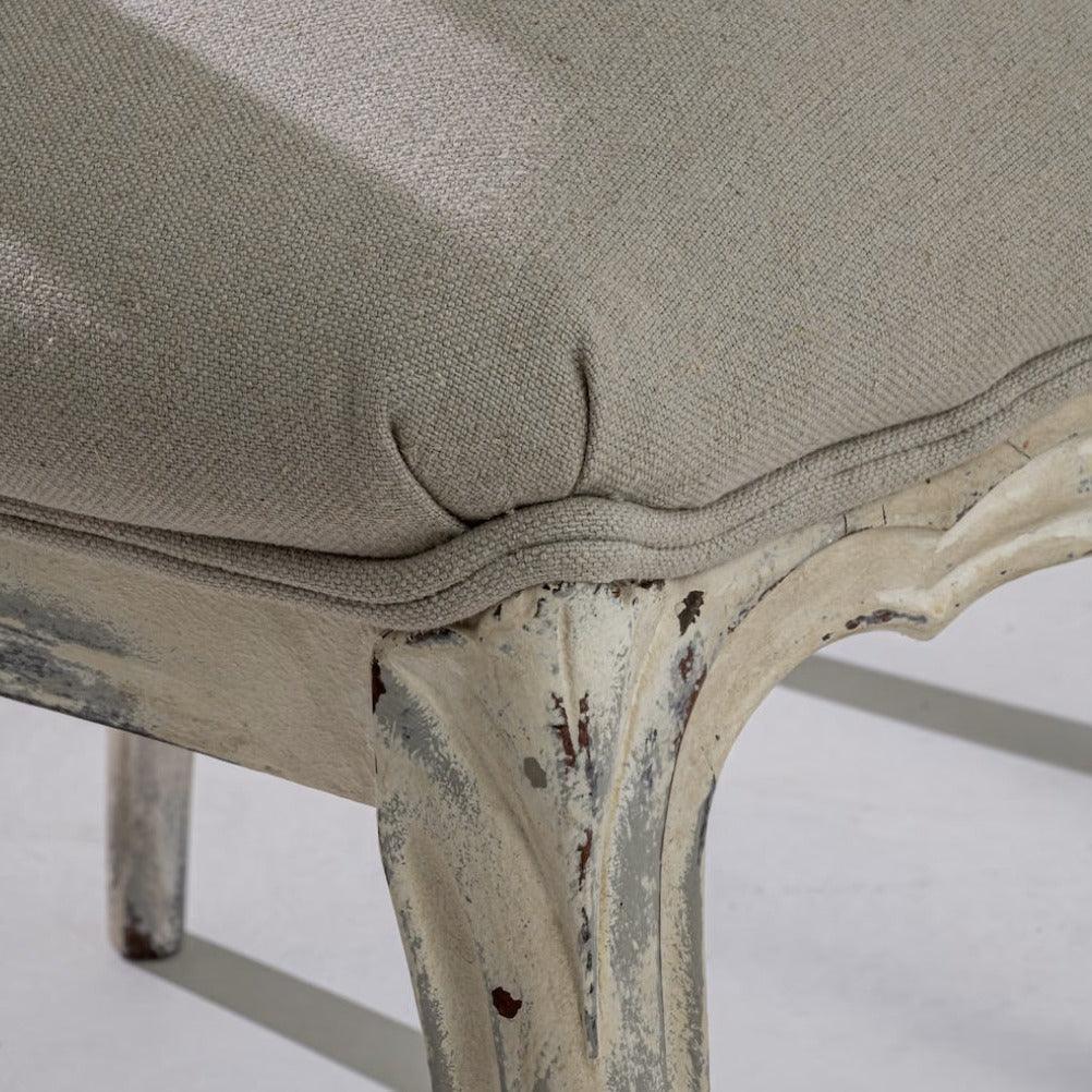 Sedie da pranzo antiche in stile shabby chic francese - Set di 4