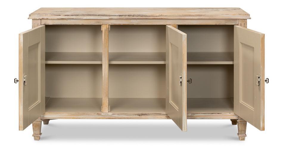 Buffet antico in rovere vintage in stile Luigi XVI