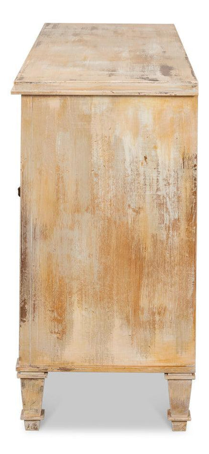 Buffet antico in rovere vintage in stile Luigi XVI