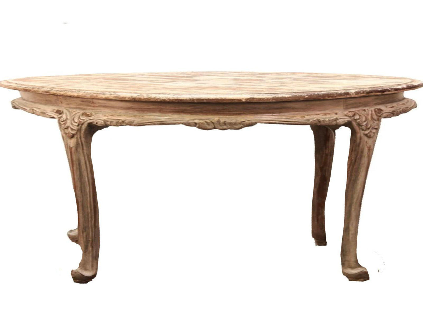 Tavolo da pranzo antico bianco francese per la colazione