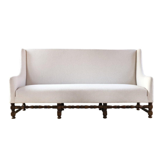 Divano Mission bianco in lana artigianale